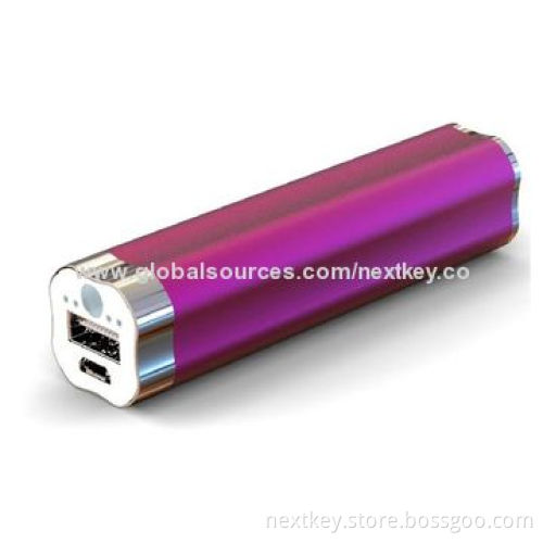 High-quality Power Station for iPhone, Connect with USB Cable, 2600mAh, Sized 9.1 x 2.4 x 2.4cm